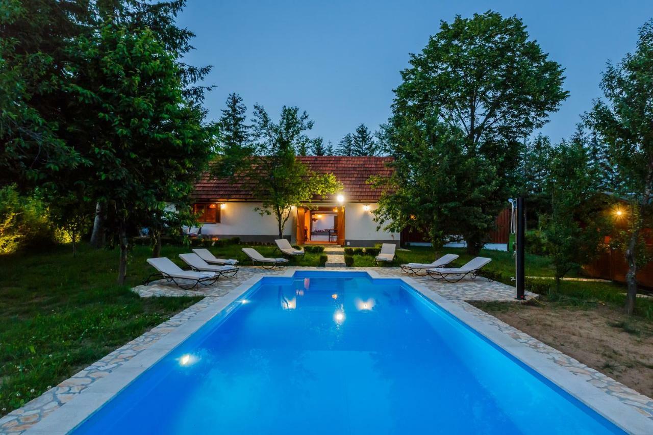 Beautiful Cottage With Heated Pool For 22 Ppl Plaški Exterior foto
